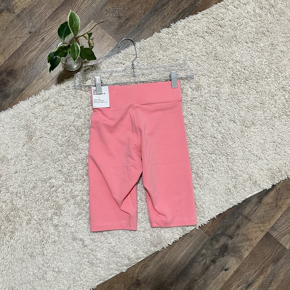 Nike Size XXS Pink White Tight Fit Mid-Rise Biker Shorts NWT - Picture 4 of 7